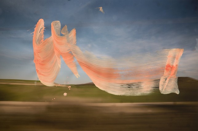 „Movement 5“, Fotomalerei, Acryl auf Fine Arts Inkjet Pigment Print, Unikat, 62 x 95 cm, 2016